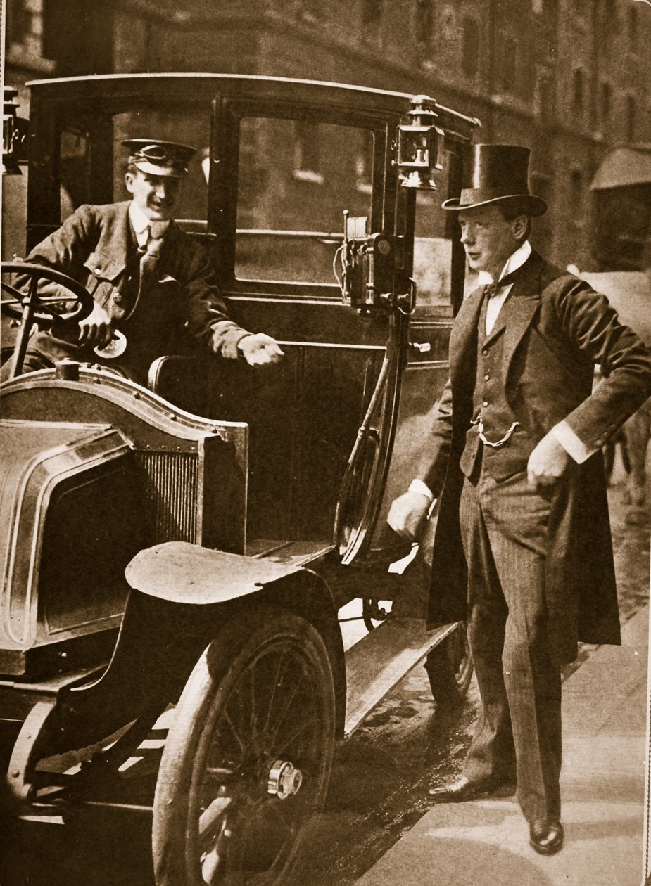 Sir Winston Churchill, nejmladší muž v Evropě, 1908 (hlubotisk) od English Photographer