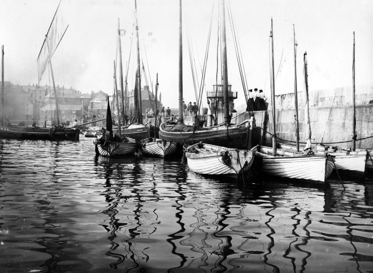 Smeatons Pier, St Ives, kolem 90. let 19. století od English Photographer