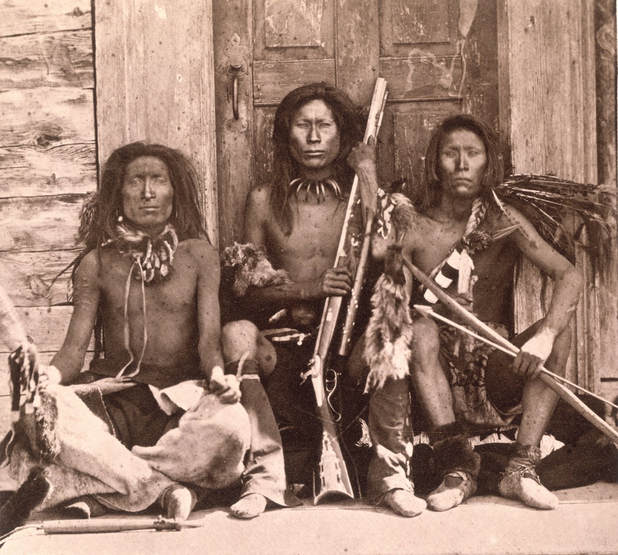 Indiáni Spokane, 1861 od English Photographer