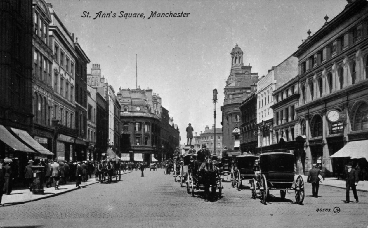 Náměstí sv. Anny, Manchester, kolem roku 1910 od English Photographer