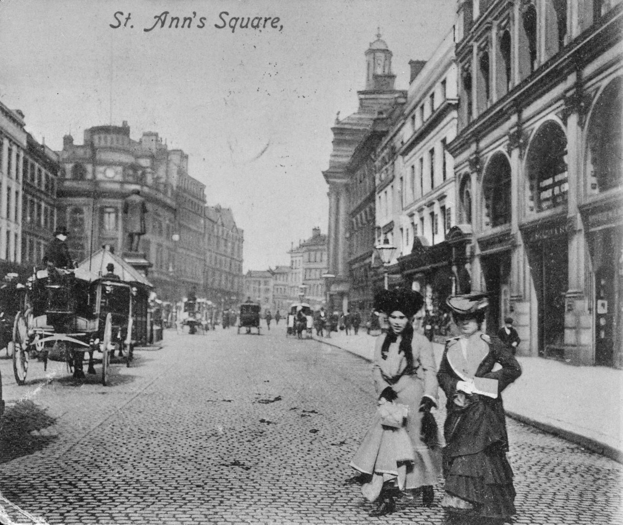 Náměstí sv. Anny, Manchester, kolem roku 1910 od English Photographer