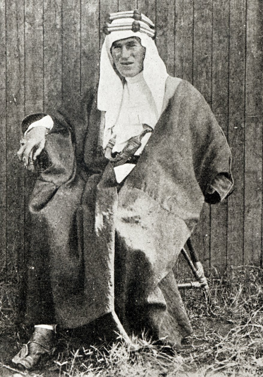 T. E. Lawrence v celých arabských šatech, 1919 od English Photographer