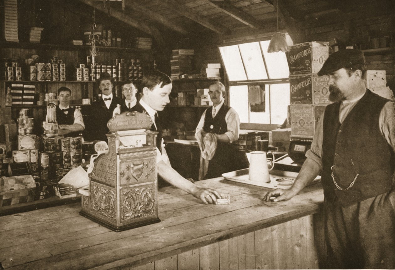 The Canteen, Lofthouse Park, ilustrace od německých vězňů ve Velké Británii (fotohlubotisk) od English Photographer