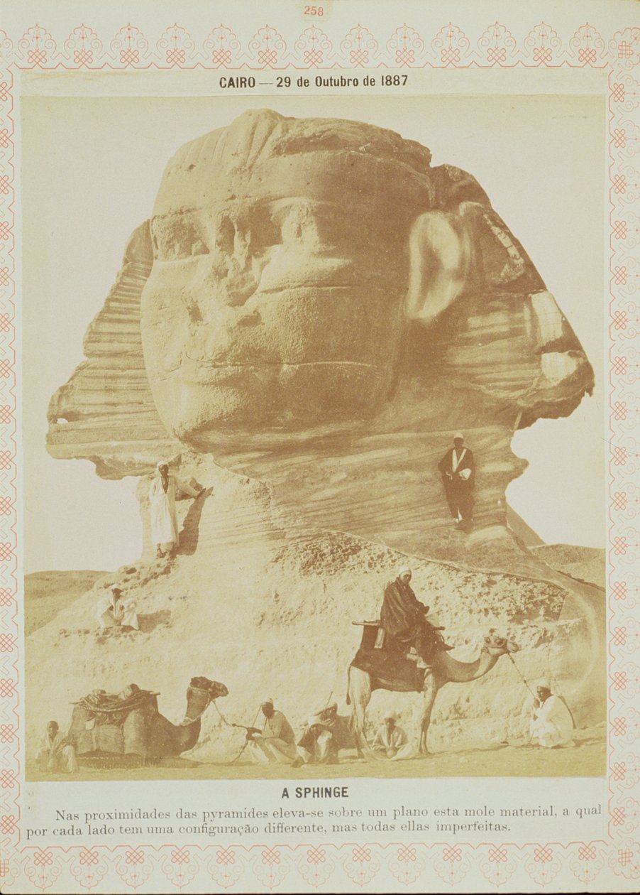Sfinga, Egypt, 1887 (tisk alba) od English Photographer