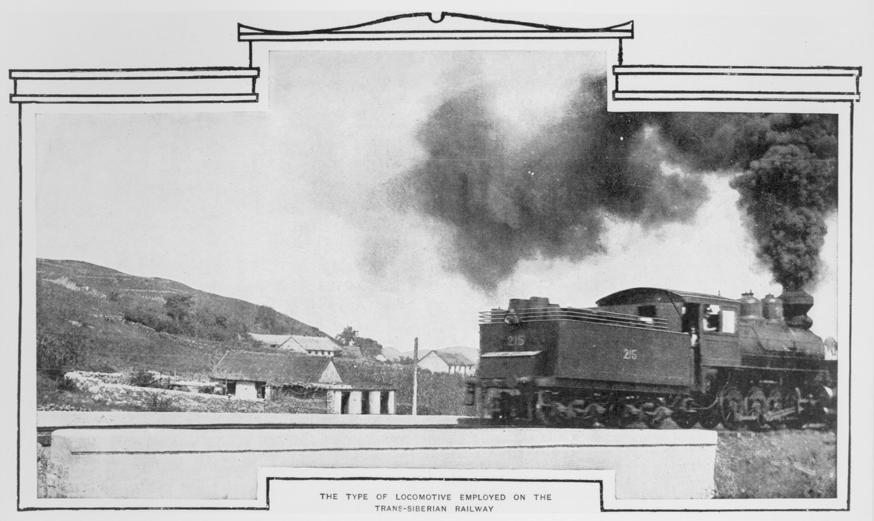 Typ lokomotivy používané na transsibiřské magistrále, od The Sphere, 15. srpna 1903 od English Photographer
