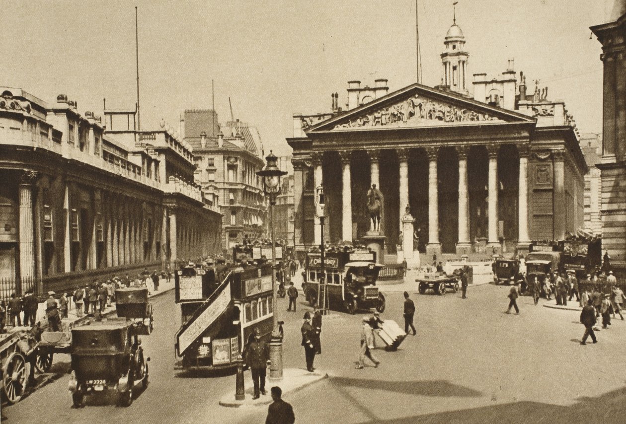 Nejrušnější část Square Mile (sépiová fotografie) od English Photographer