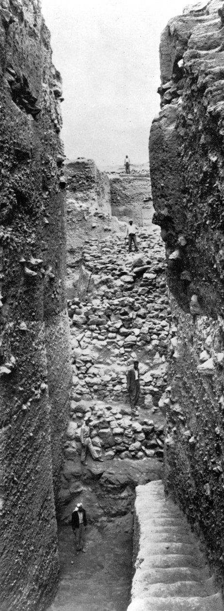 Obrana Jericha v období před hrnčířským neolitem A, cca 1930-6 od English Photographer