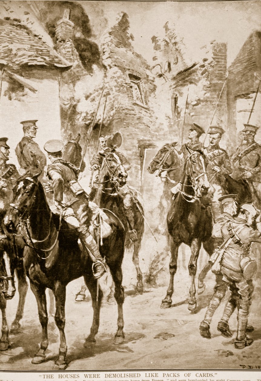 Domy byly zbořeny jako balíčky karet, 1914-19 od English Photographer