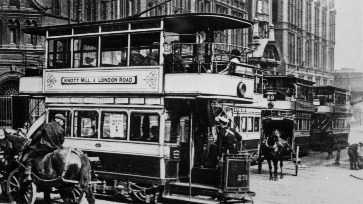 Tramvaje v Manchesteru, kolem roku 1900 od English Photographer