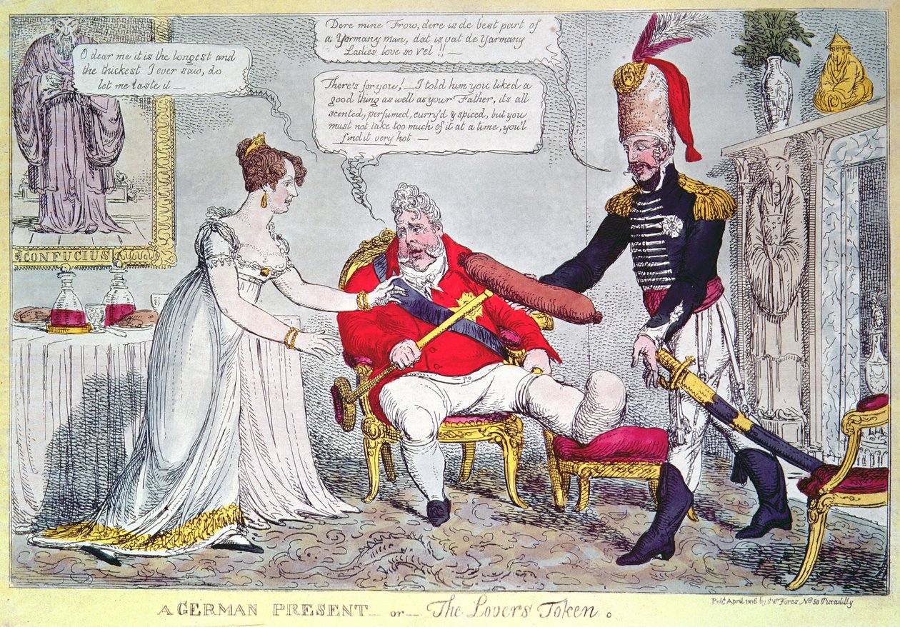 Německý dárek aneb milenecký žeton, 1816 od English School