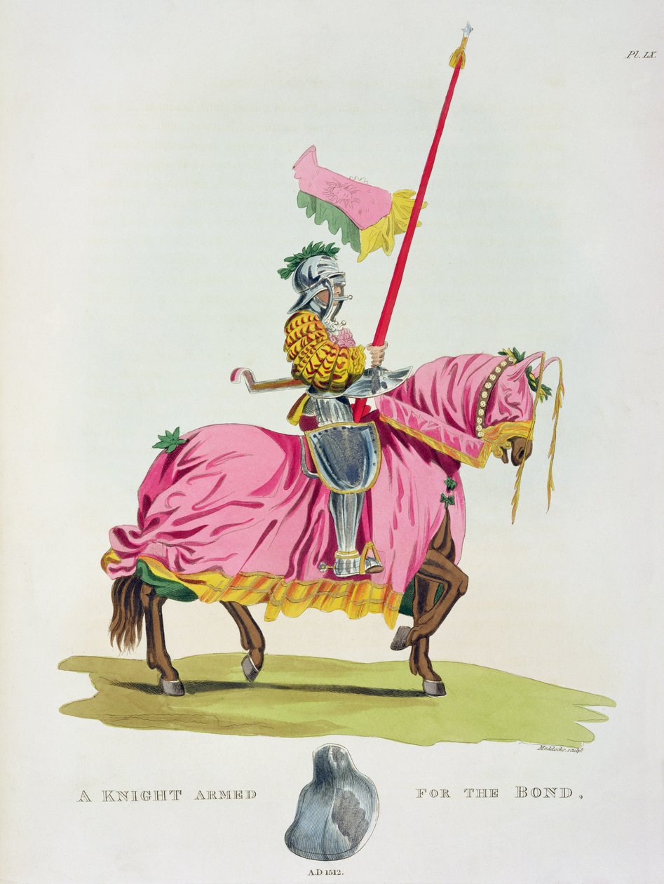 A Knight Armed for the Bond, 1512, vyryto W. Maddocksem, z 
