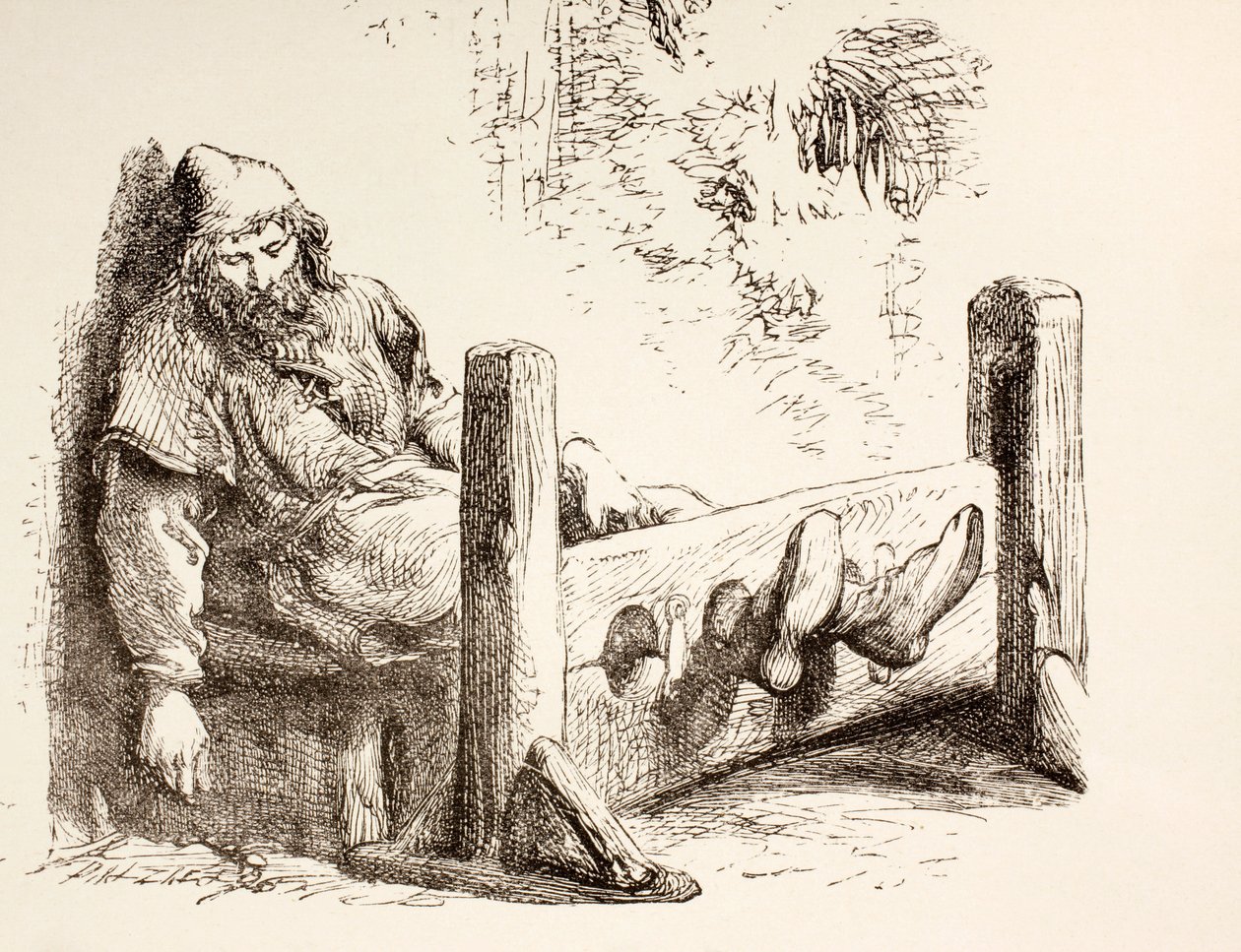 Muž v akciích, 1890 od English School
