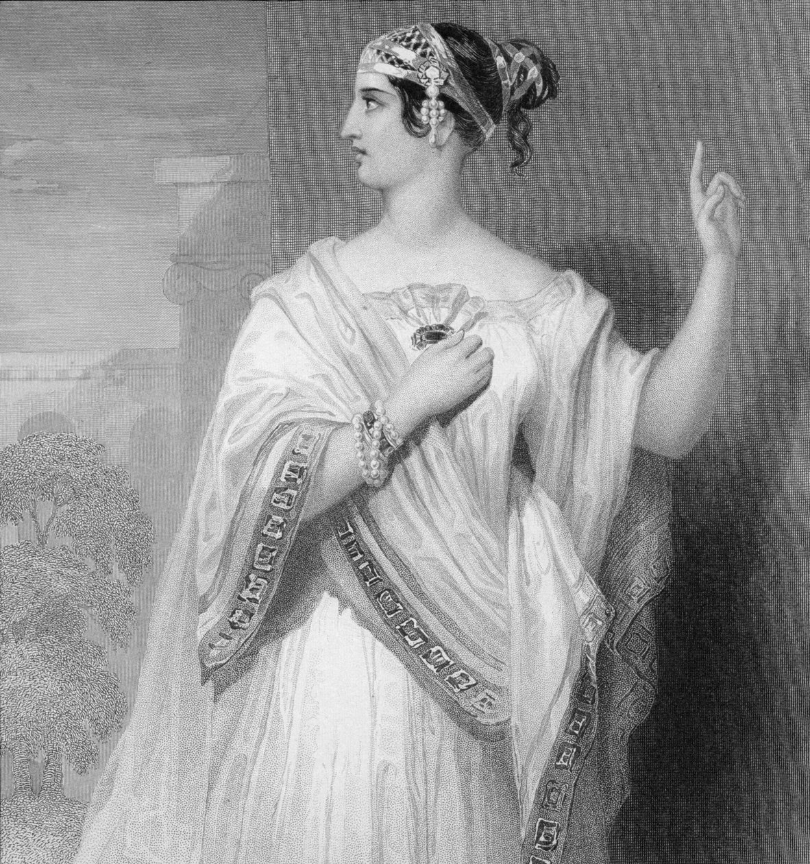 Římská urozená žena, kolem roku 1845 od English School