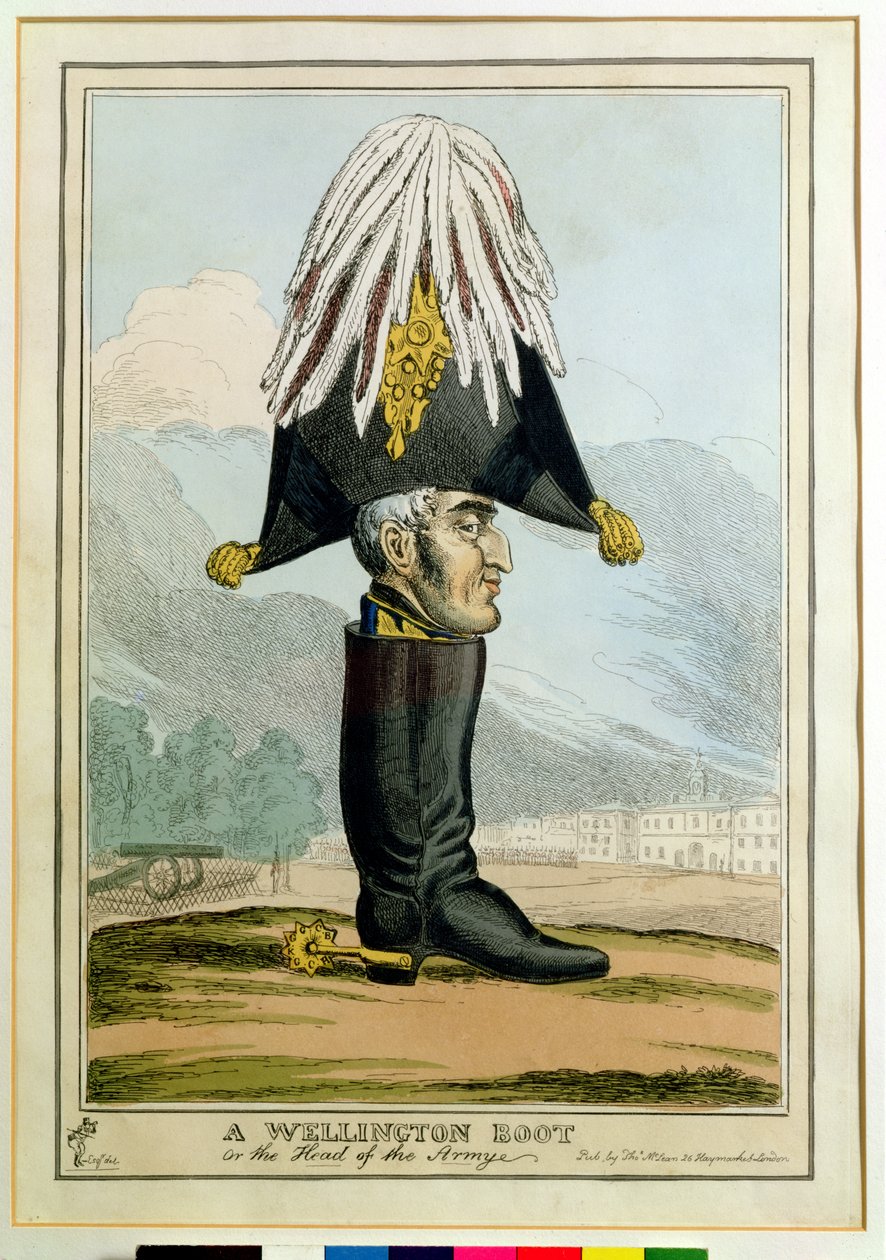 Wellingtonova bota - nebo velitel armády, od English School