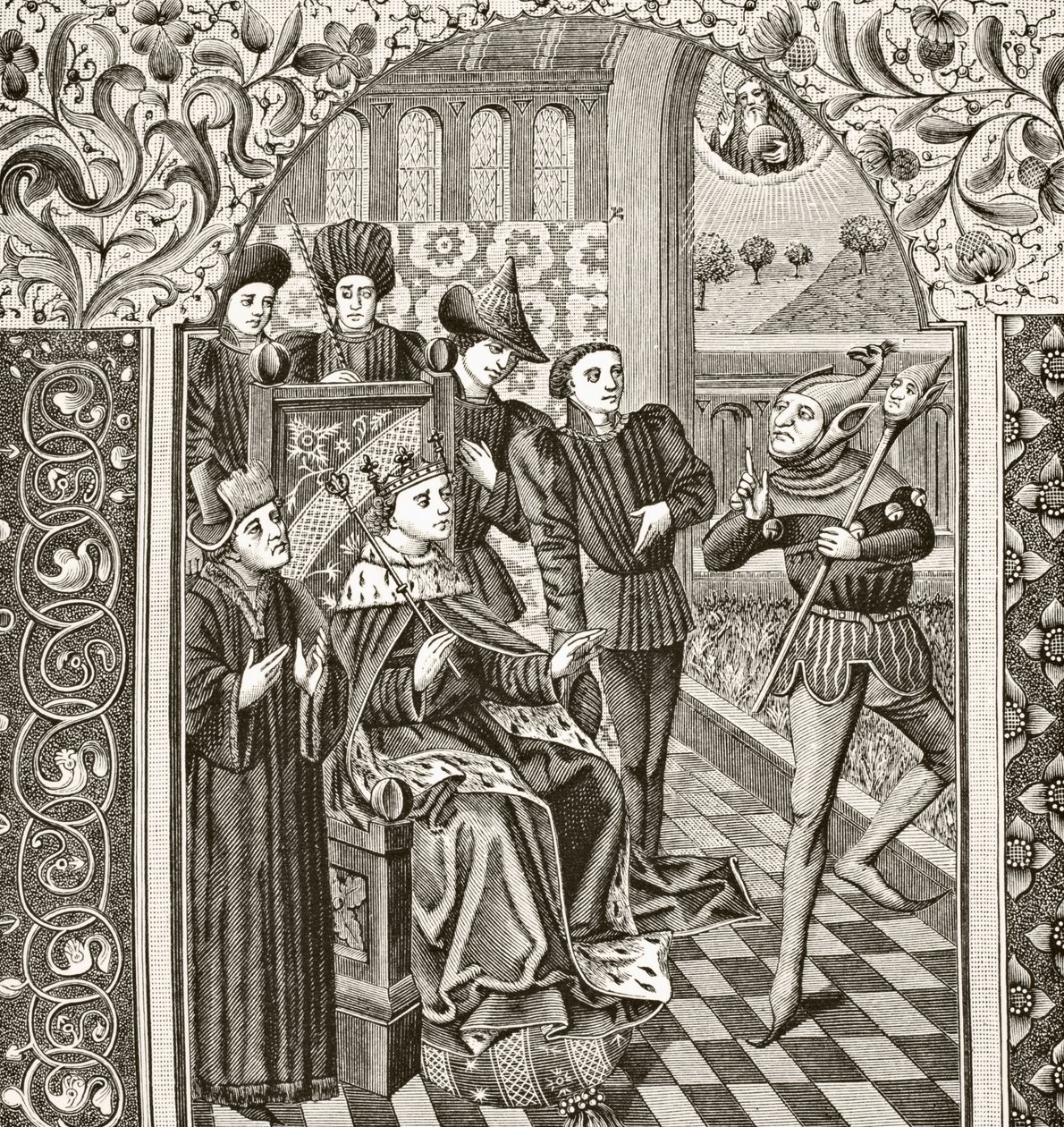 Dvorní šašek, 1878 od English School