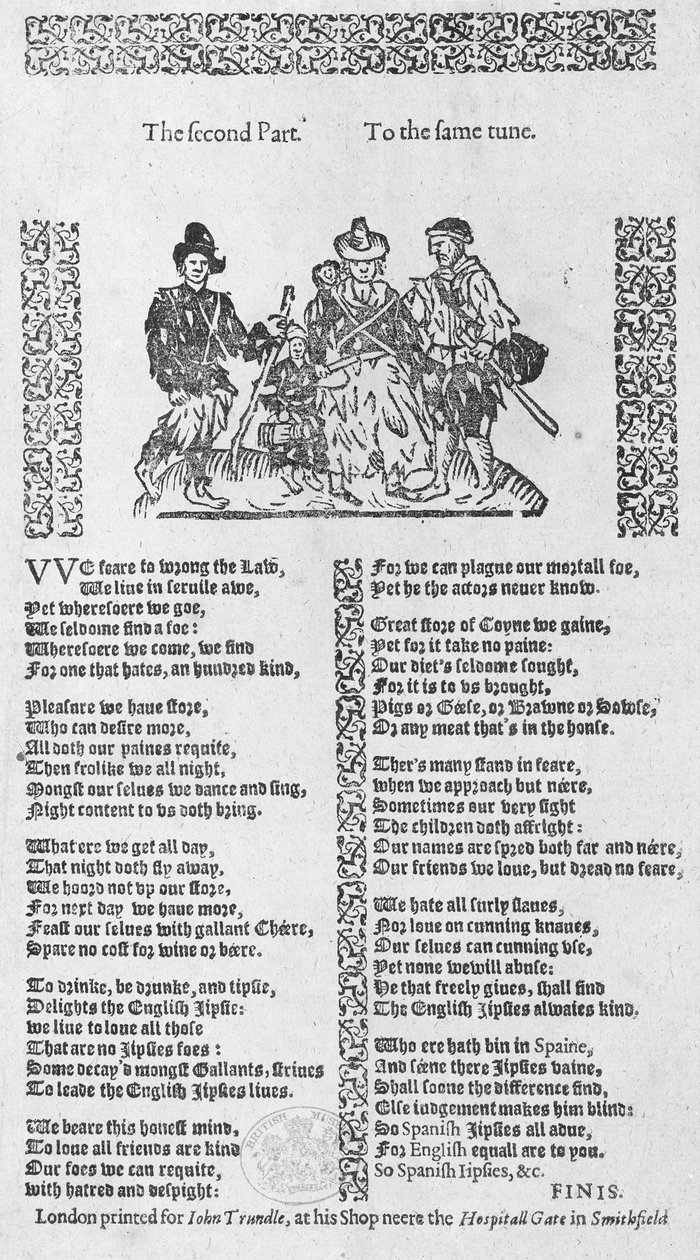 Lovecká scéna, ilustrace z knihy "A Book of Roxburghe Ballads". od English School