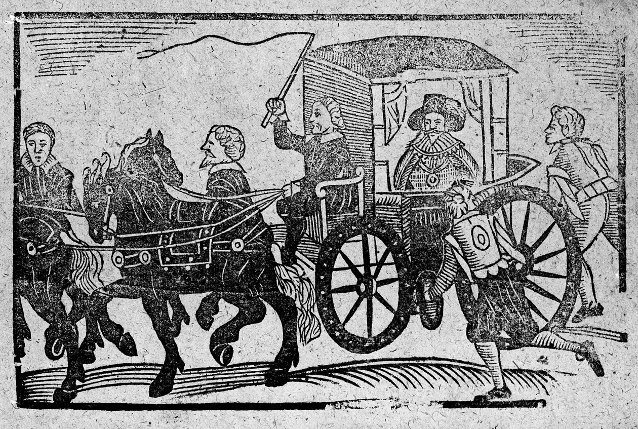 Šlechtic ve svém kočáru, ilustrace z 