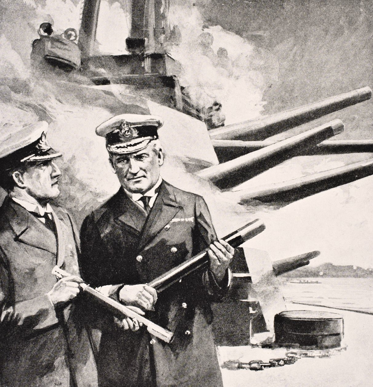 Admirál flotily sir John Michael de Robeck, z "The War Illustrated Album deLuxe", vydaného v Londýně v roce 1916. od English School