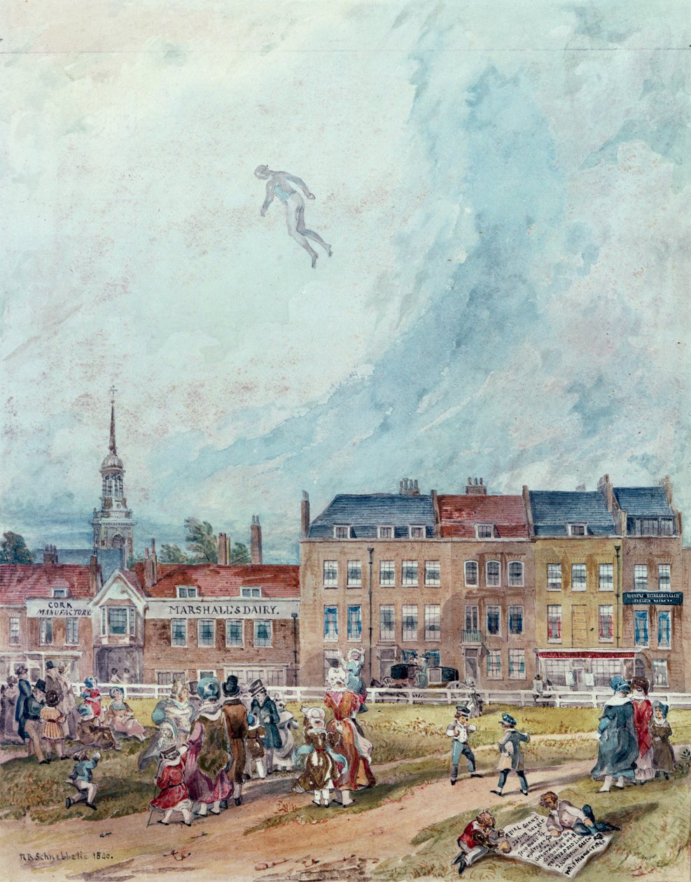 An Aerial Guy Fawkes, 1840 od English School
