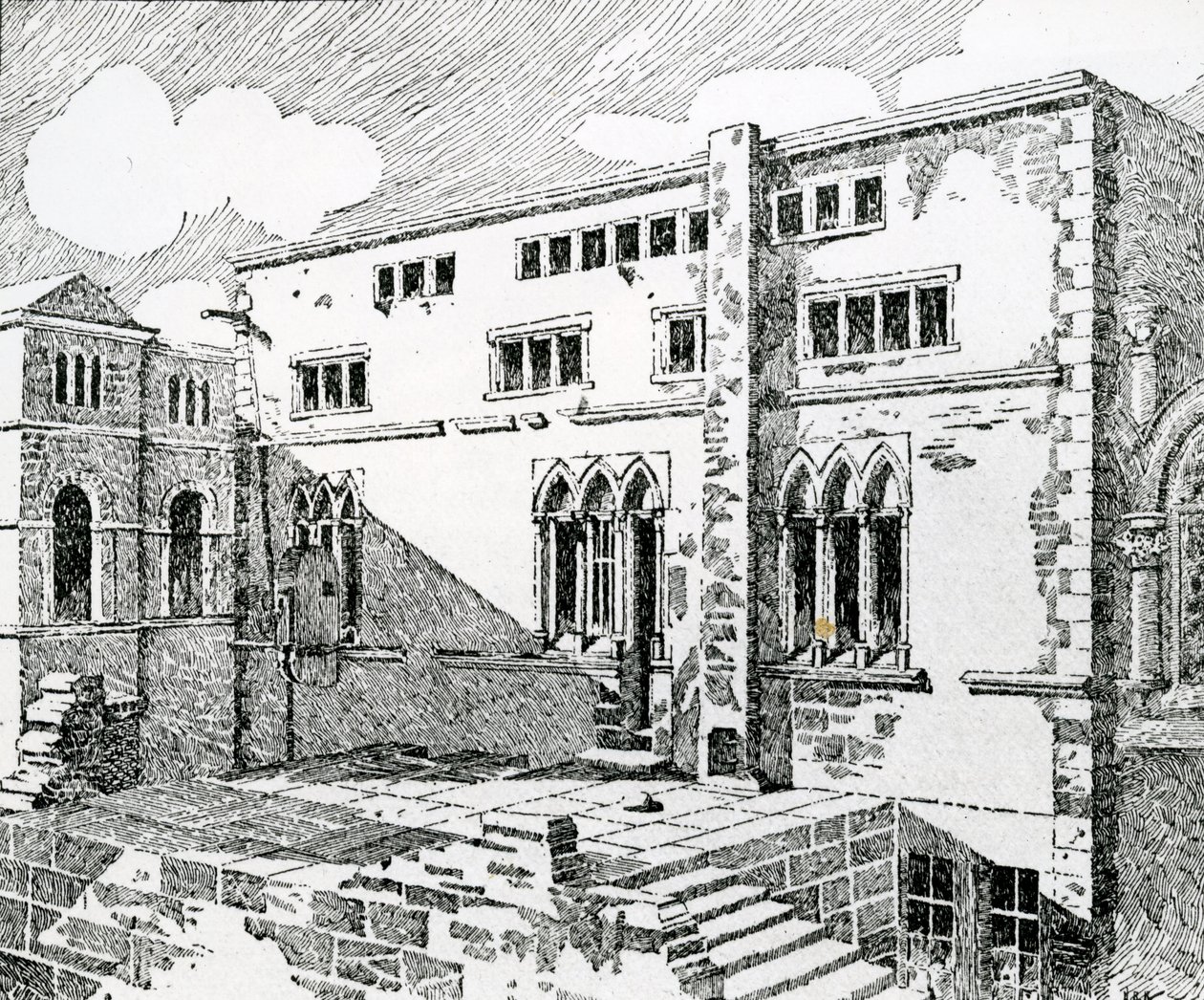 Starověká synagoga v Metz od English School