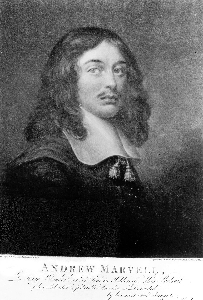 Andrew Marvell (1621-78), vyryl John Raphael Smith (1752-1812) od English School