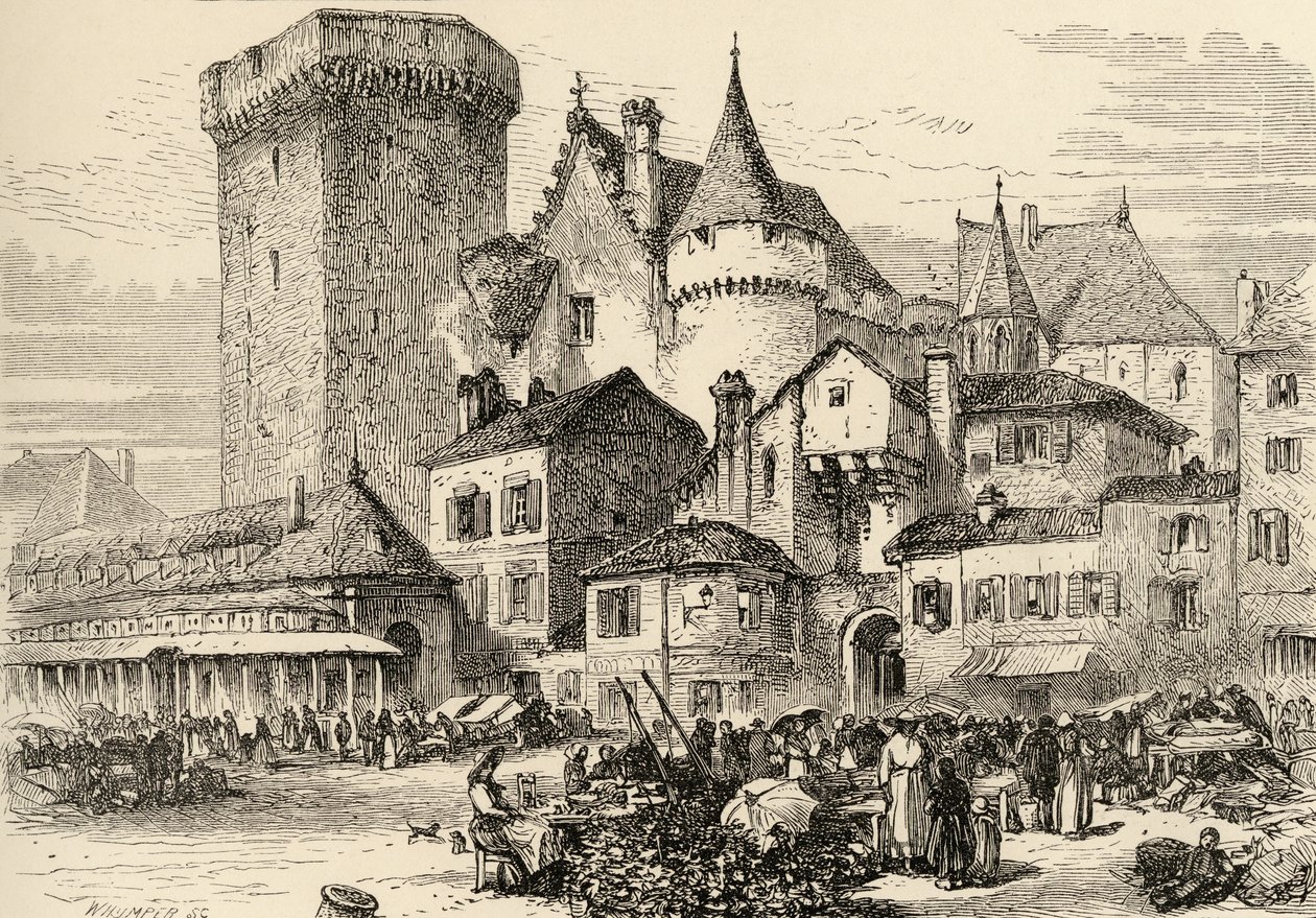 Angouleme, Francie, ilustrace ze 