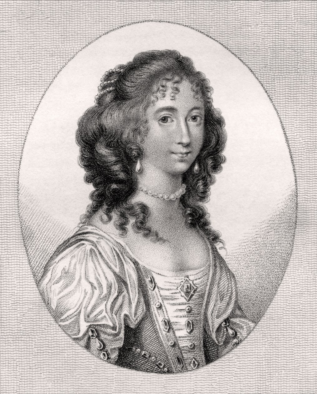 Anne Clifford, ilustrace z „Katalogu královských a vznešených autorů, svazek III“, vydaného v roce 1806 od English School