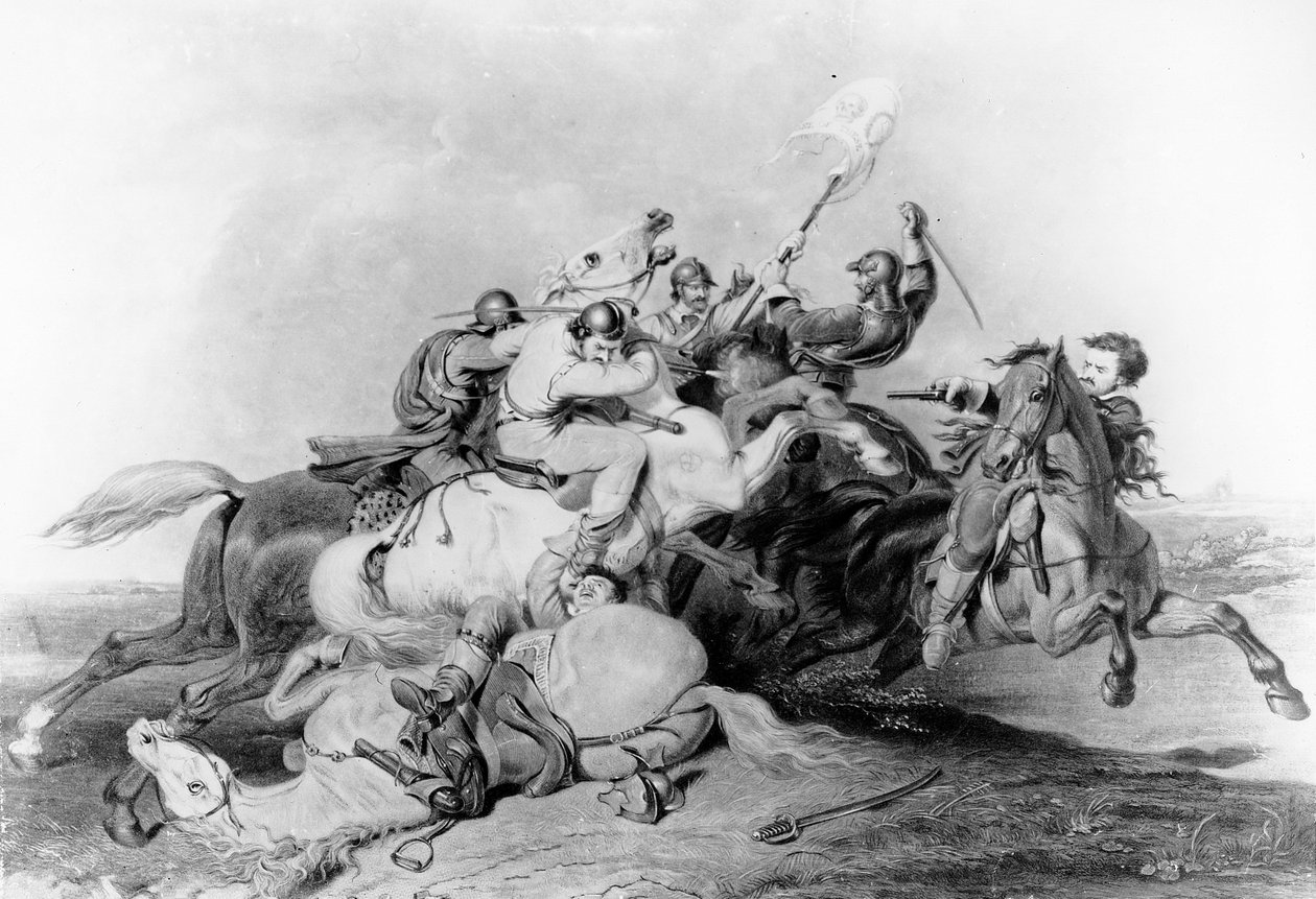 Bitva u Marston Moor, 2. července 1644 od English School