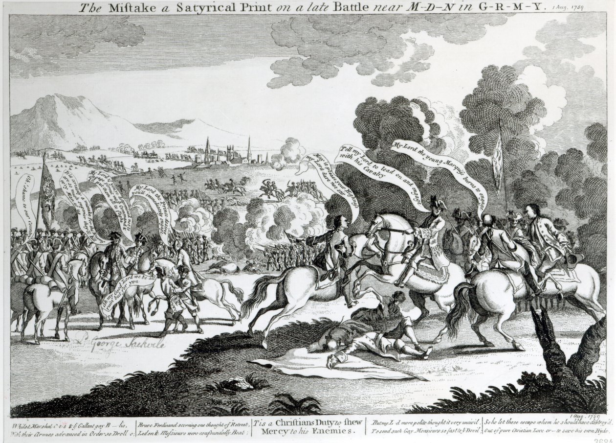 Bitva u Mindenu, 1. srpna 1759 od English School