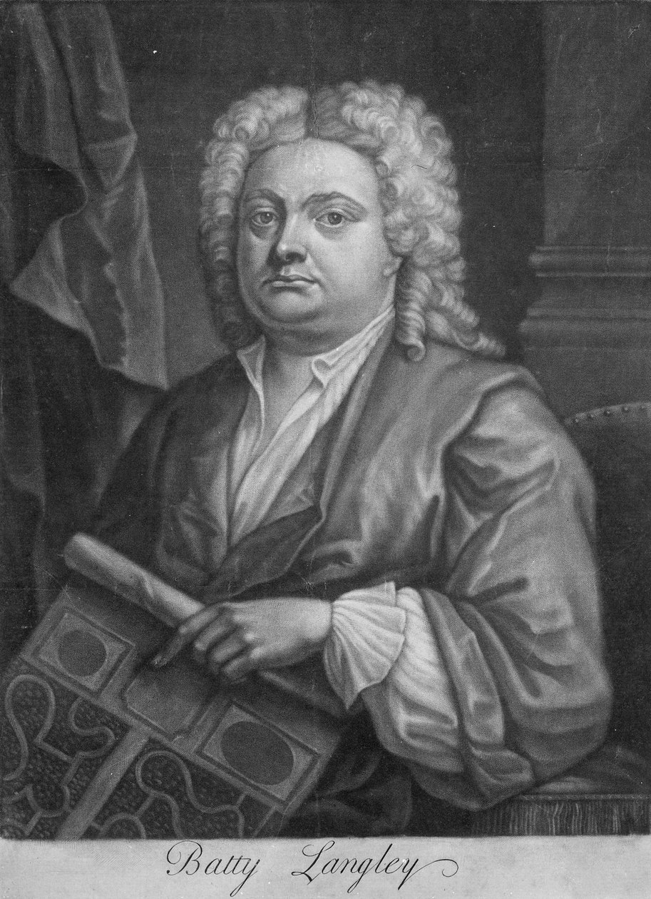 Batty Langley, tisk J. Carwitham, 1741 (mezzotinta) od English School