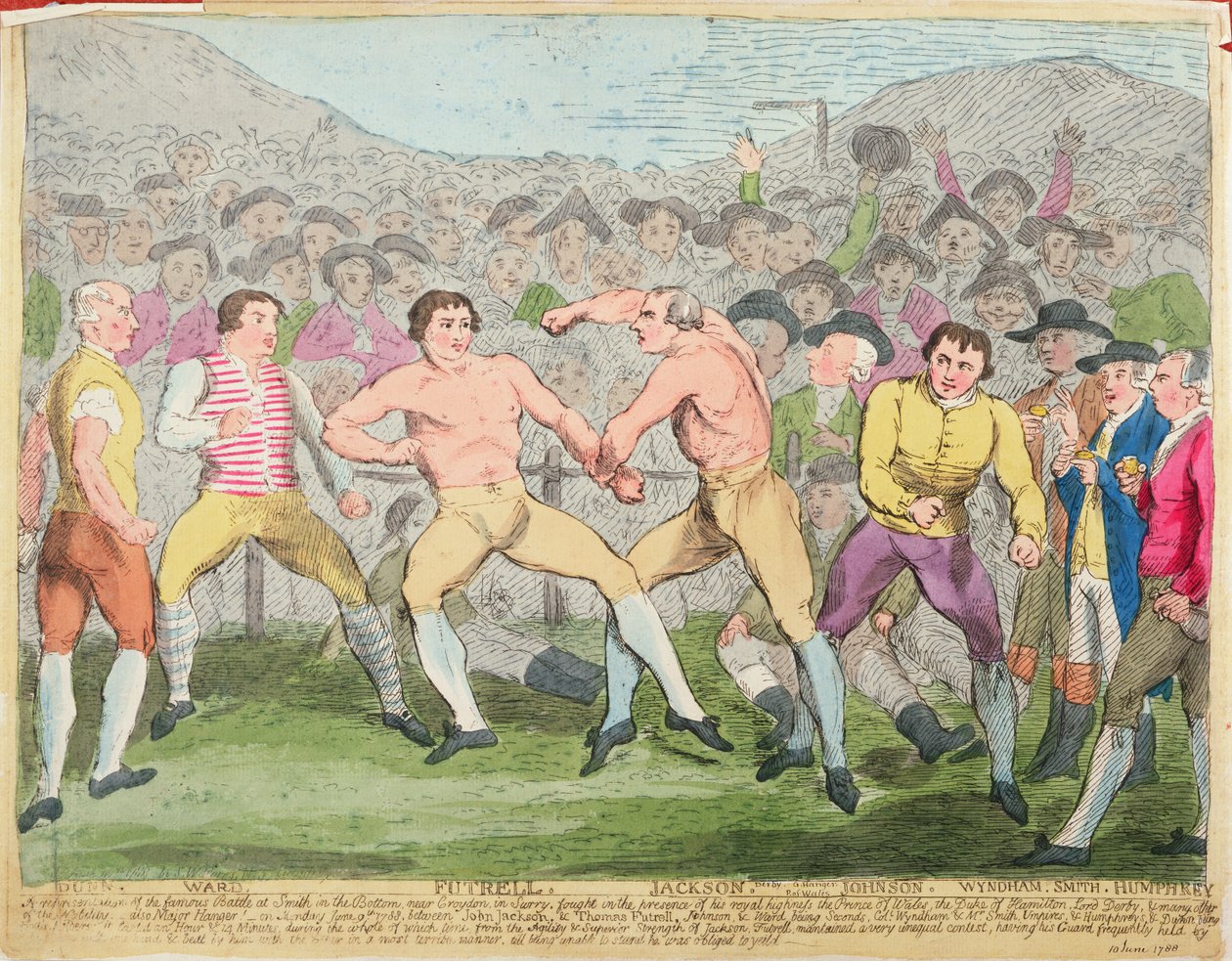 Boxerský zápas, 10. června 1788 od English School