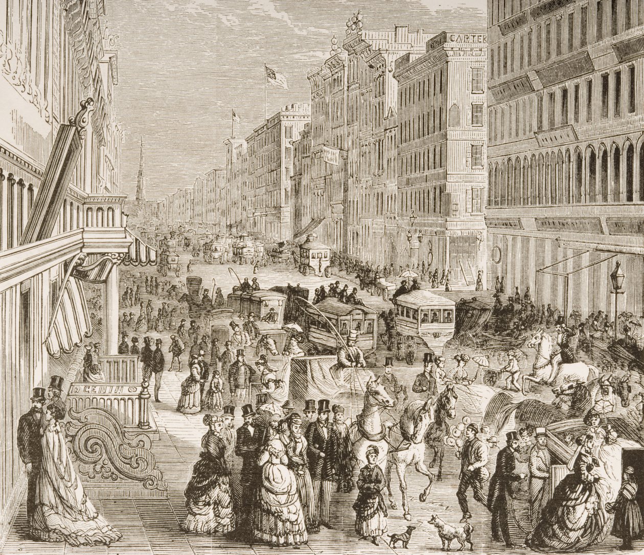 Broadway, New York City, c.1870, z 