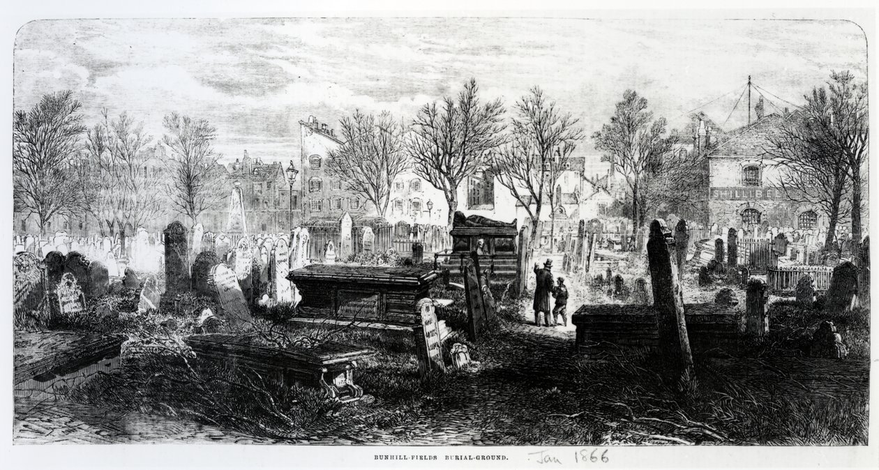 Bunhill Fields, leden 1866 od English School