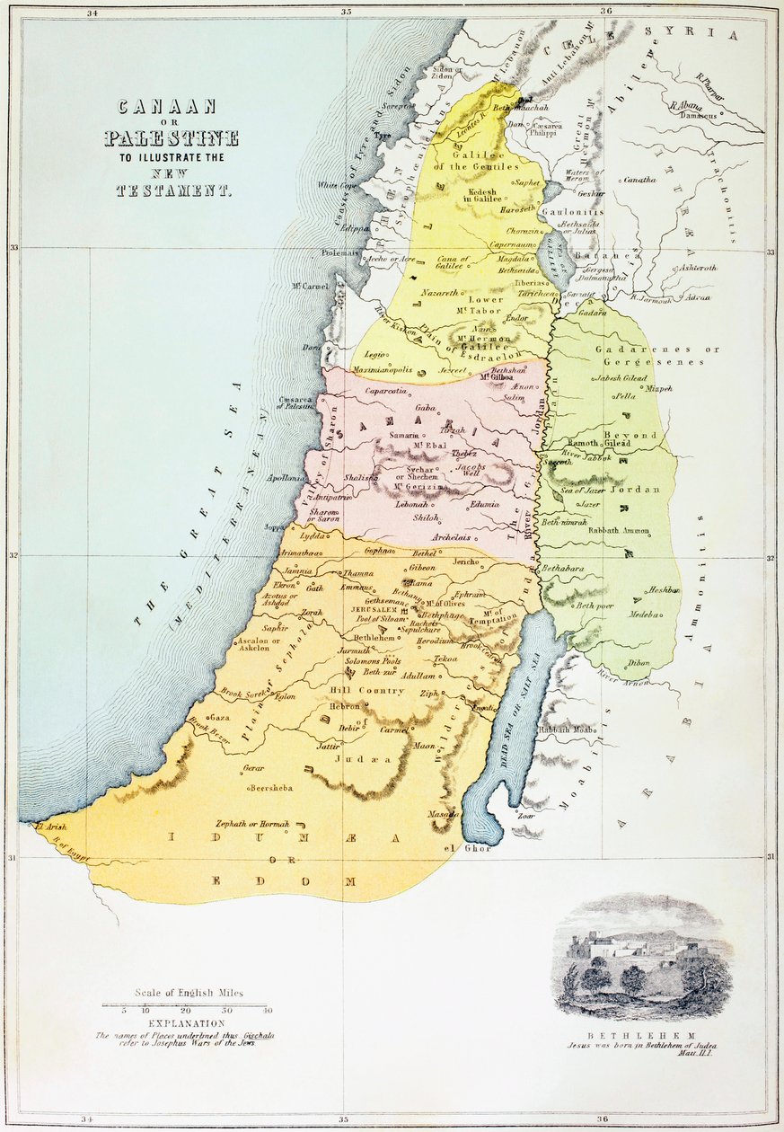 Kanaán neboli Palestina v době Nového zákona od English School