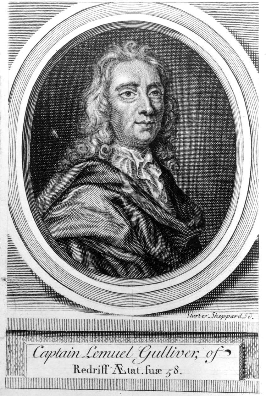 Kapitán Lemuel Gulliver, 1726 od English School