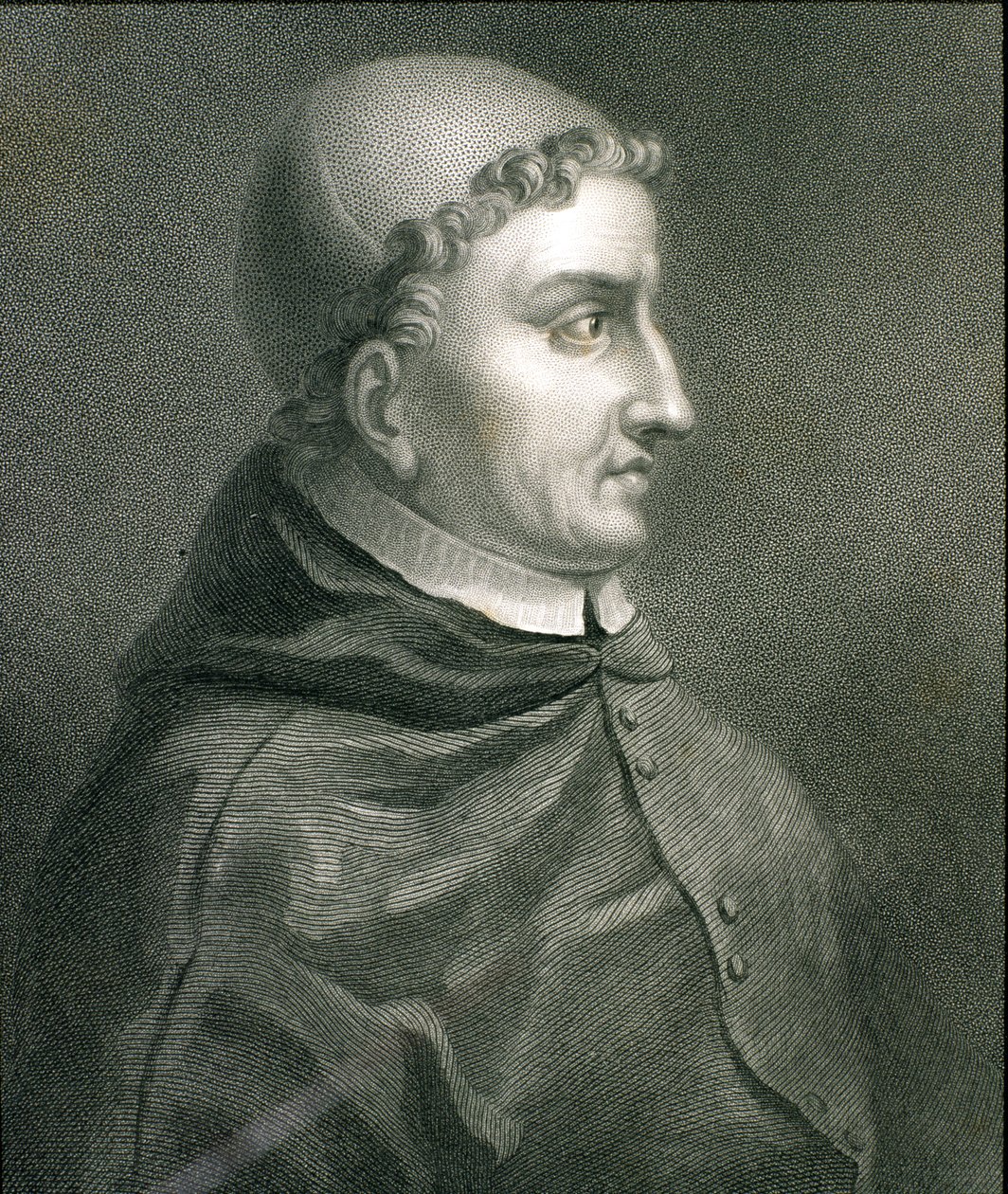 Kardinál Francisco Jimenez de Cisneros (1437-1517) z knihy "Galerie portrétů", vydané v roce 1833. od English School