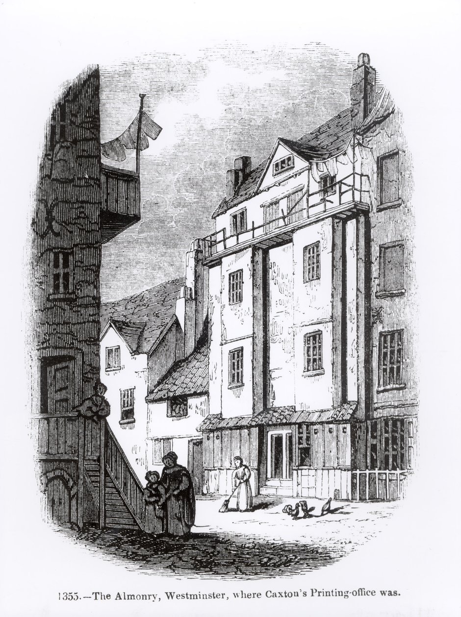 Caxtonova tiskárna, The Almonry, Westminster od English School