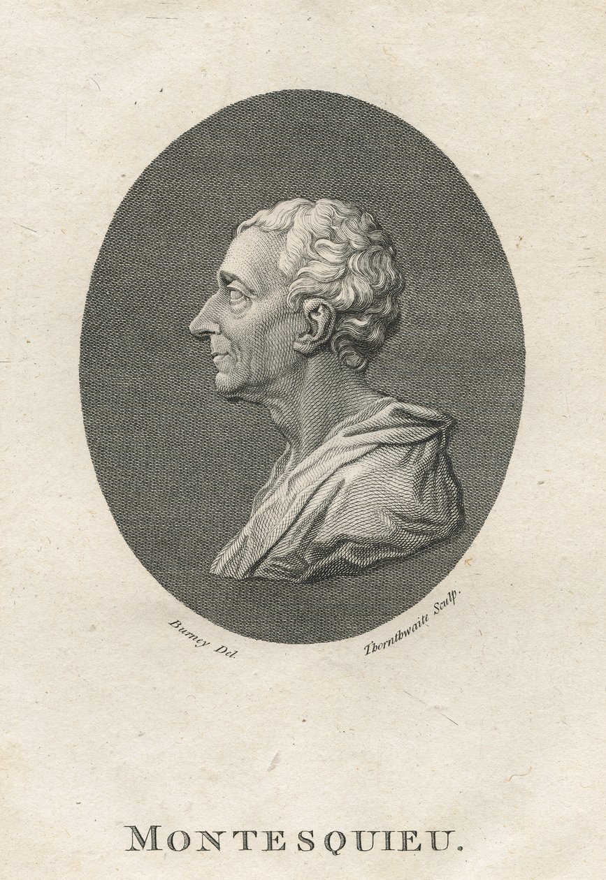 Charles Louis de Secondat, baron de Montesquieu (1689-1755) od English School