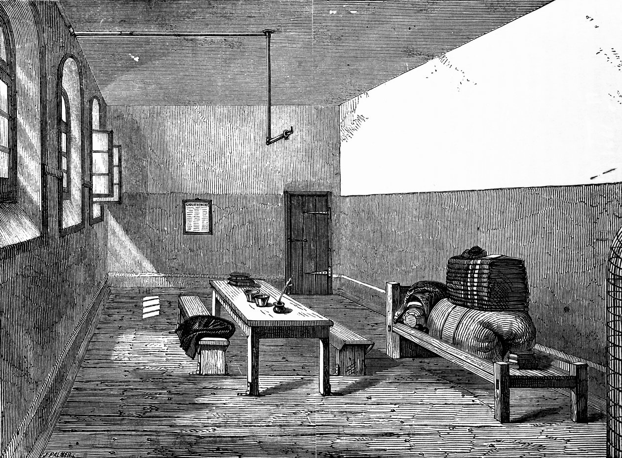 Odsouzená buňka Newgate od English School