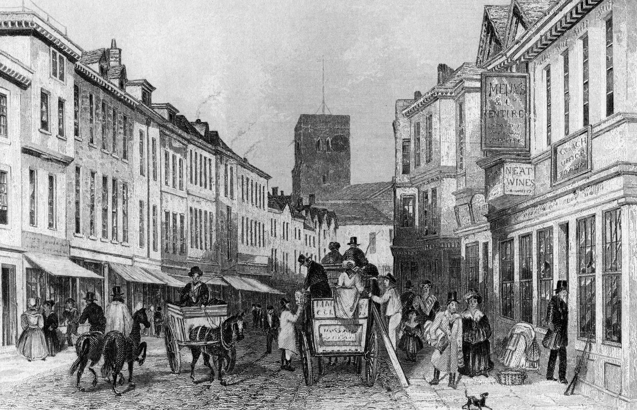 Dartford, Kent, kolem roku 1830 od English School