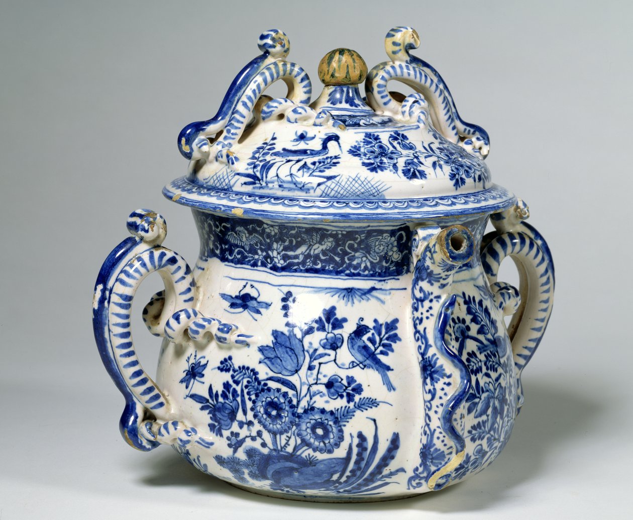 Delftware posetový hrnec a kryt (keramický) od English School