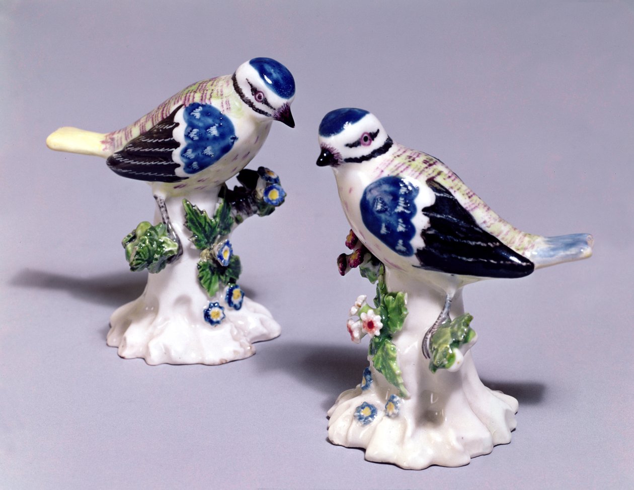 Derbyho figurky modrásků, cca 1760 (porcelán) od English School