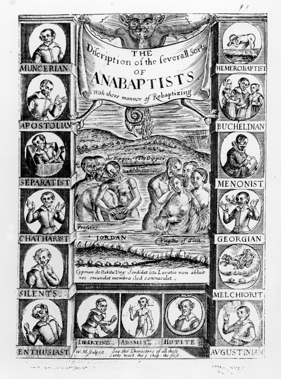 Popis několika druhů anabaptistů, 1645 od English School