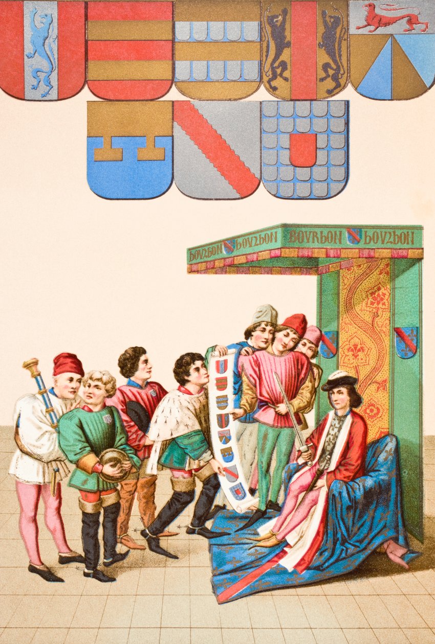 Zobrazení armorálních ložisek, 1878 od English School
