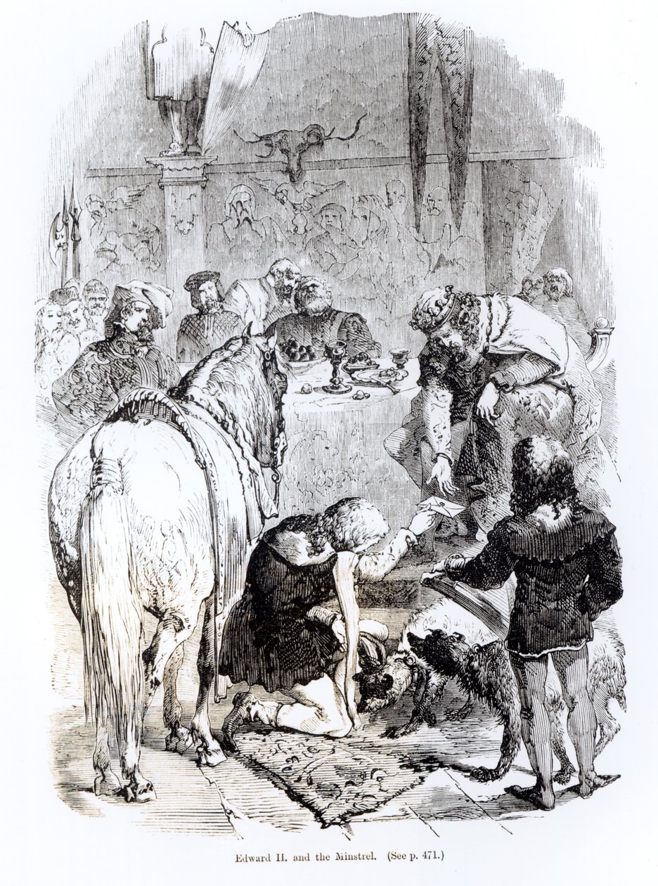 Edward II (1284-1327) a Minstrel od English School