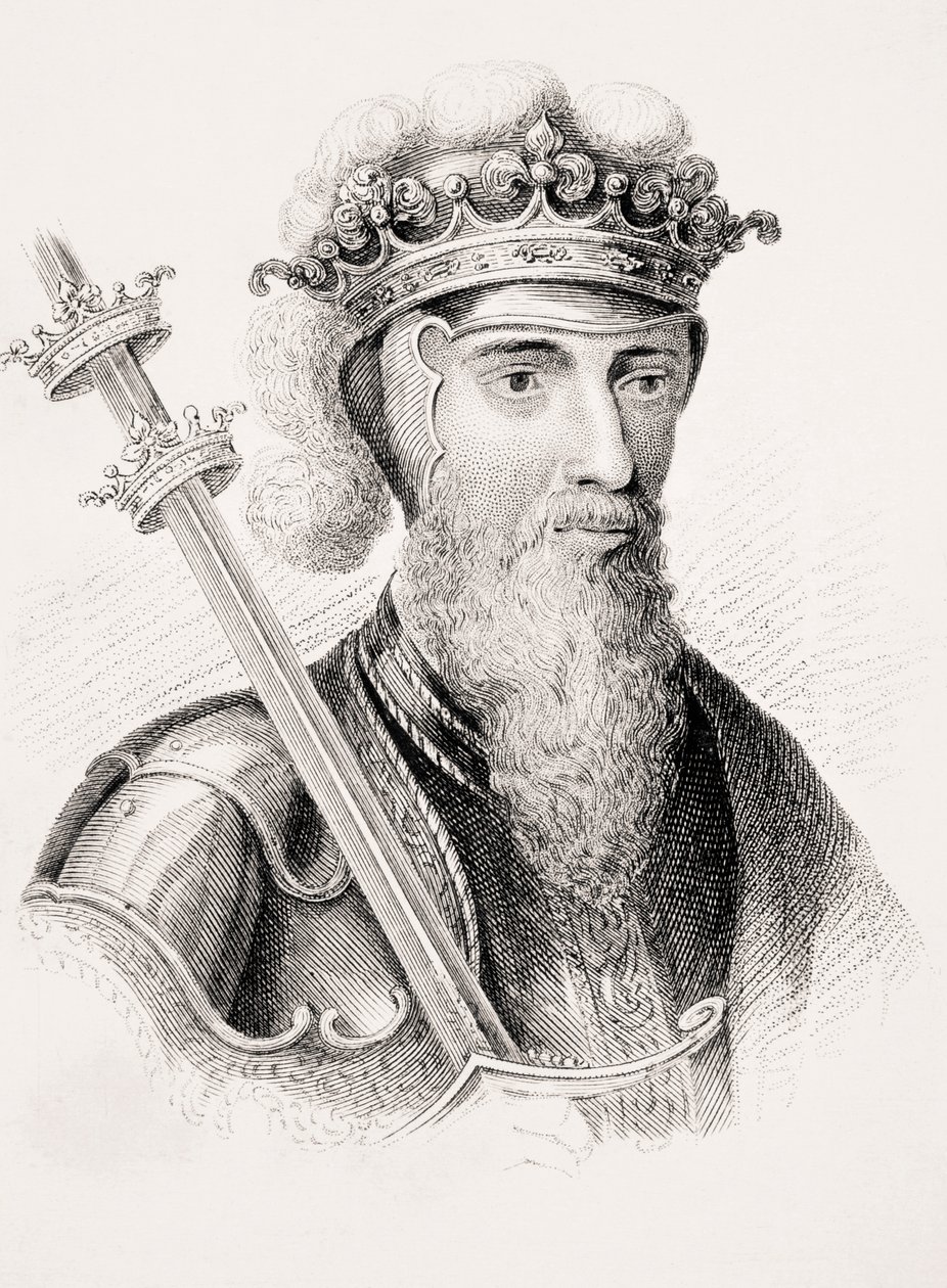Edward III, anglický král, z knihy „Stará Anglie