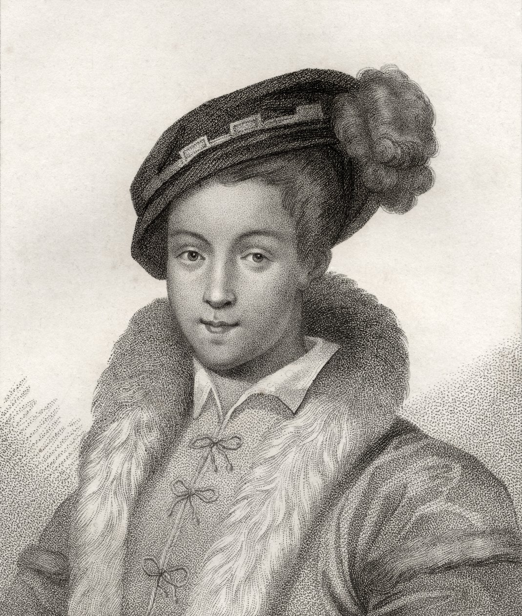 Edward VI, z „Katalogu královských a vznešených autorů“, vydaného v roce 1806 od English School