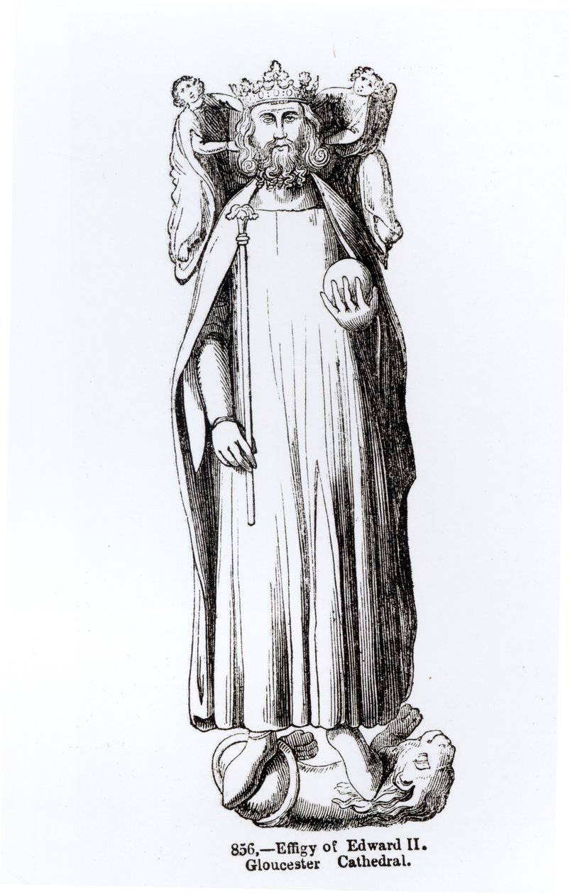 Podobizna Edwarda II (1284-1327) z Gloucesterské katedrály od English School