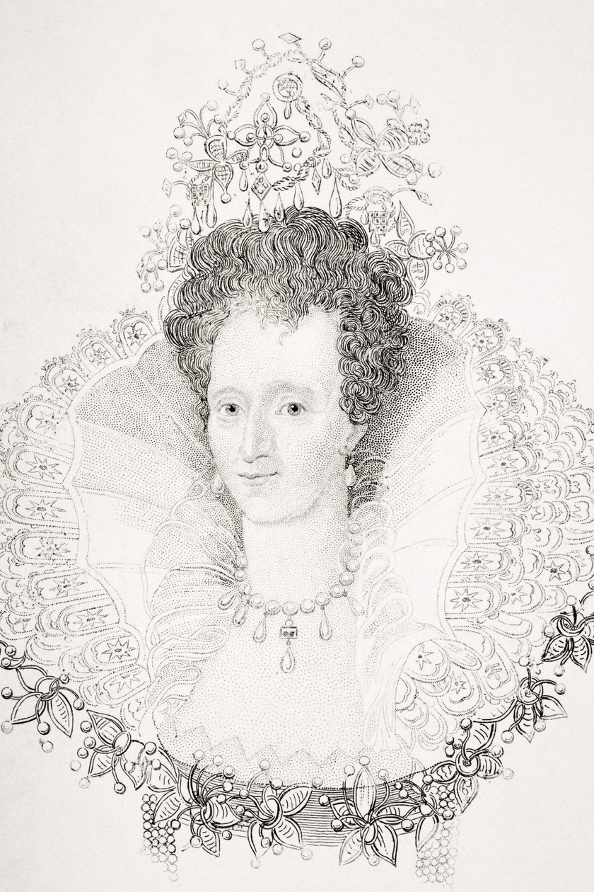 Alžběta I., ilustrace z knihy "Old England
