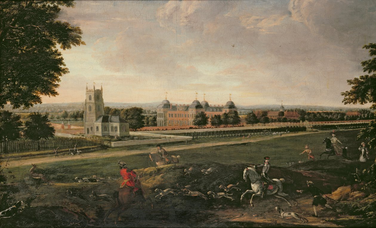 Euston Hall a kostel od English School
